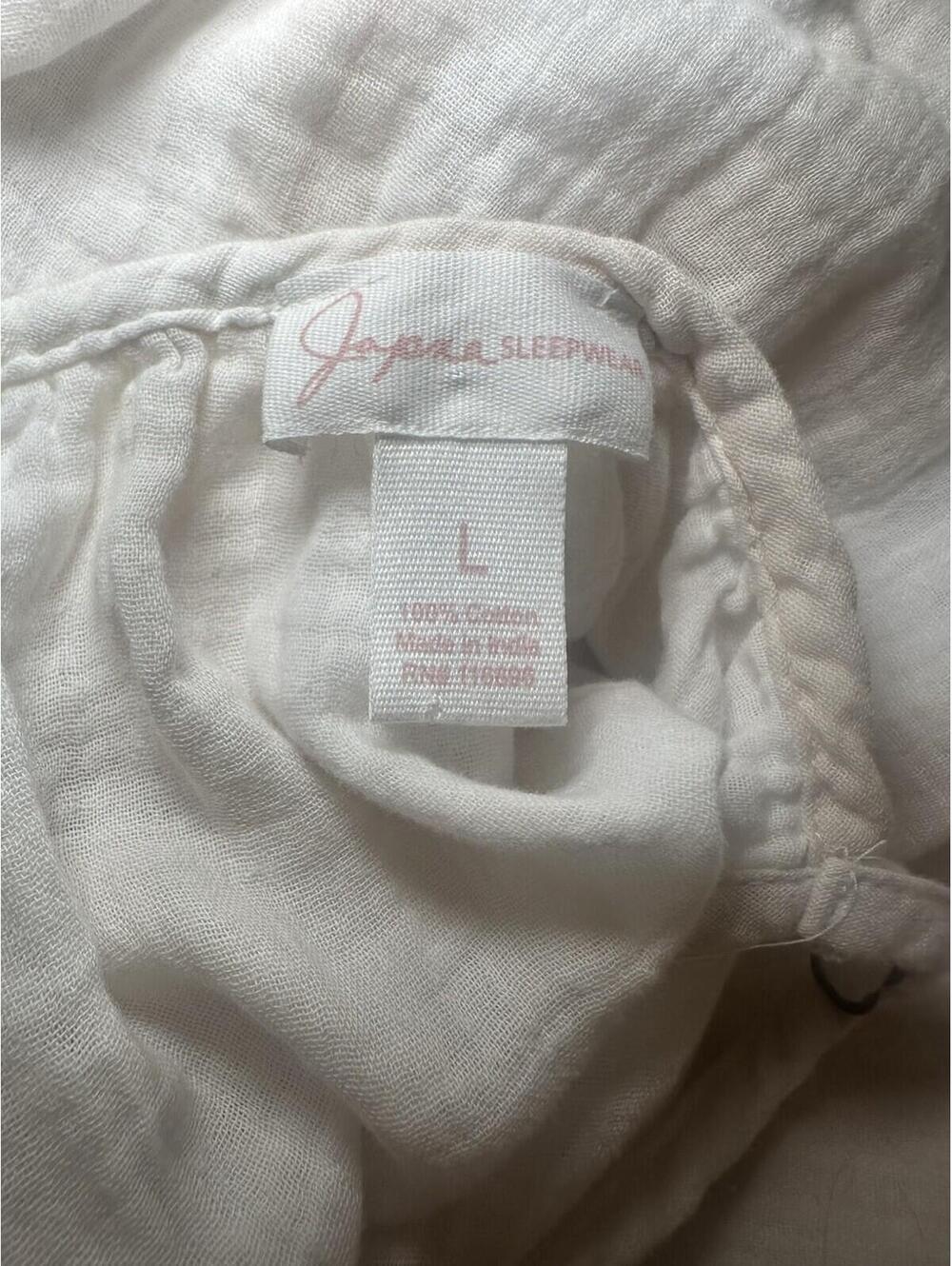 Japna Sleepwear Women's Lounge Set Size Large Beige & White Stripes - Picture 3 of 5
